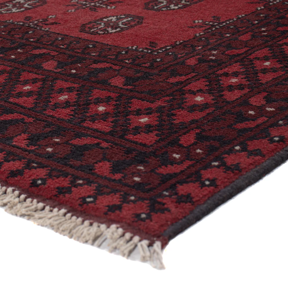 Afghan Teppich - Filpa - 199 x 149 cm - dunkelrot - Image 4