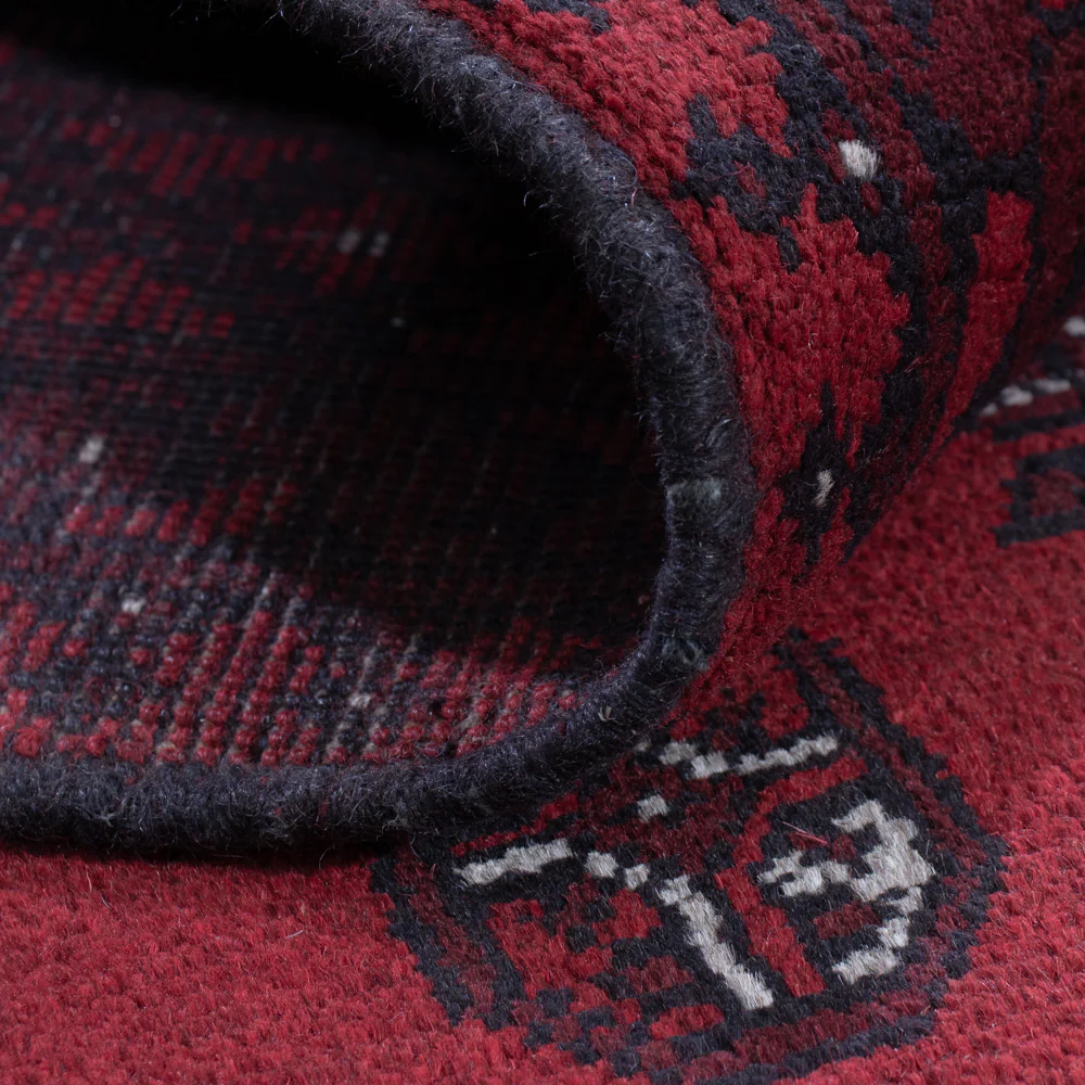 Afghan Teppich - Filpa - 199 x 149 cm - dunkelrot - Image 5