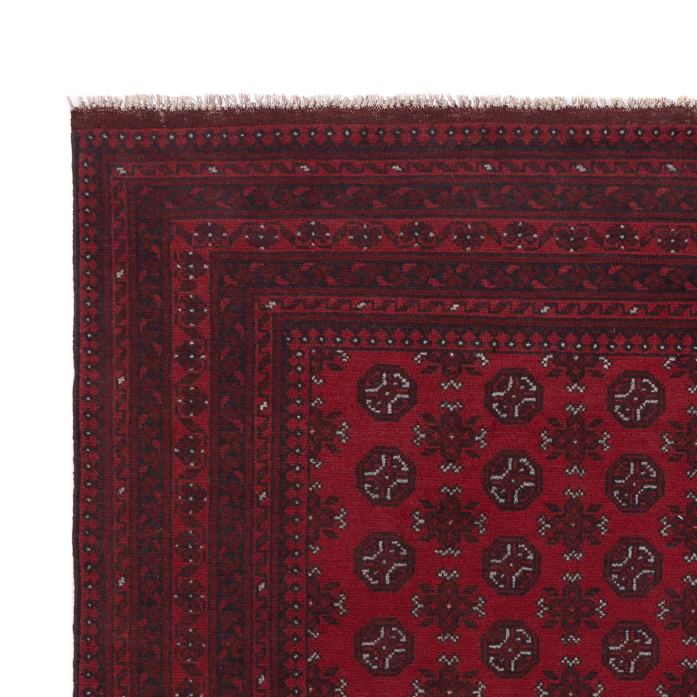 Afghan Teppich - Filpa - 292 x 200 cm - dunkelrot - Image 3