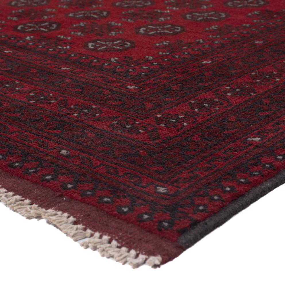 Afghan Teppich - Filpa - 292 x 200 cm - dunkelrot - Image 4