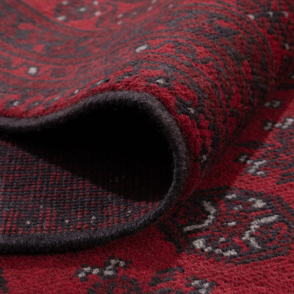 Afghan Teppich - Filpa - 292 x 200 cm - dunkelrot - Image 5