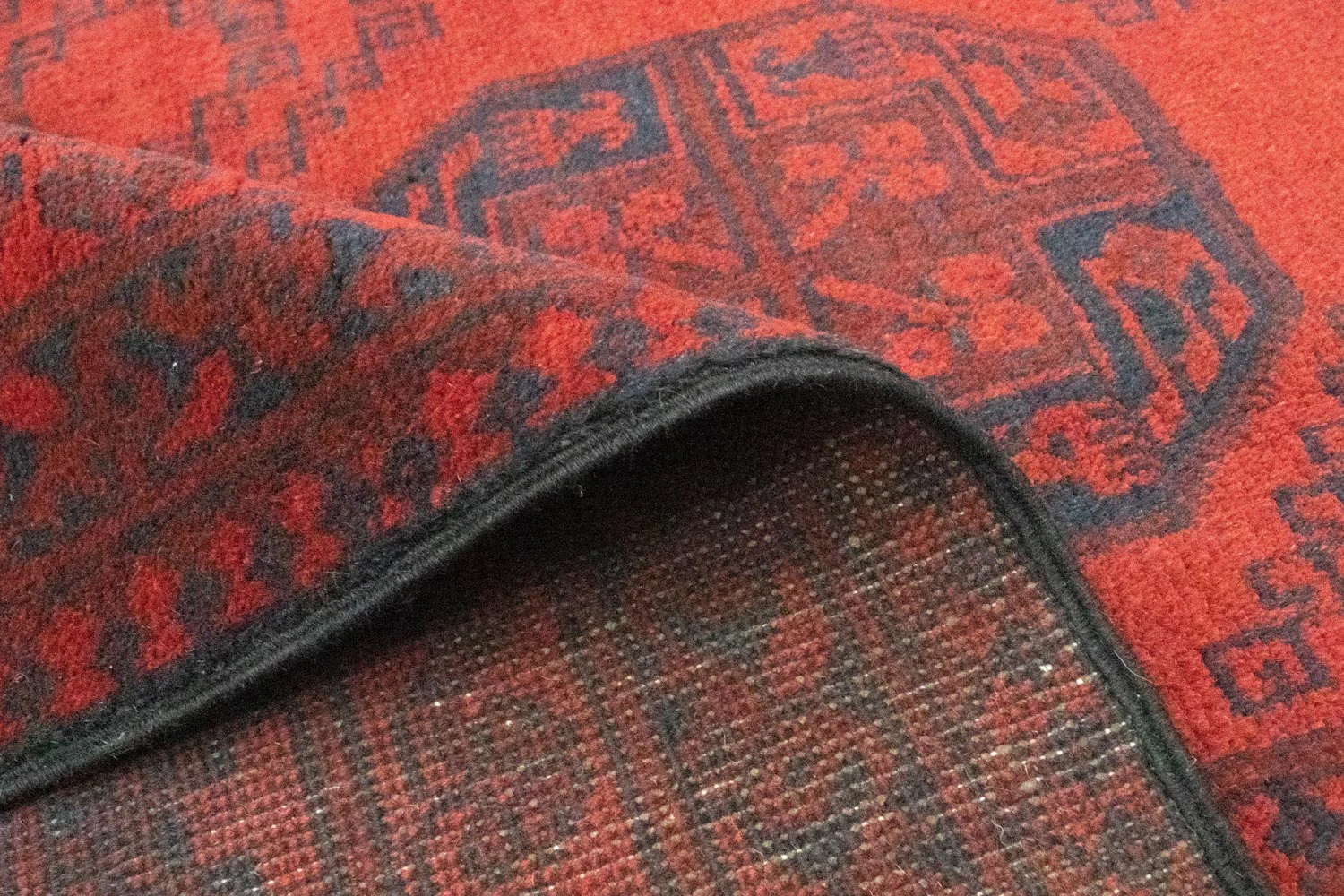 Afghan Teppich - Filpa 329 x 250 cm - dunkelrot - Image 4