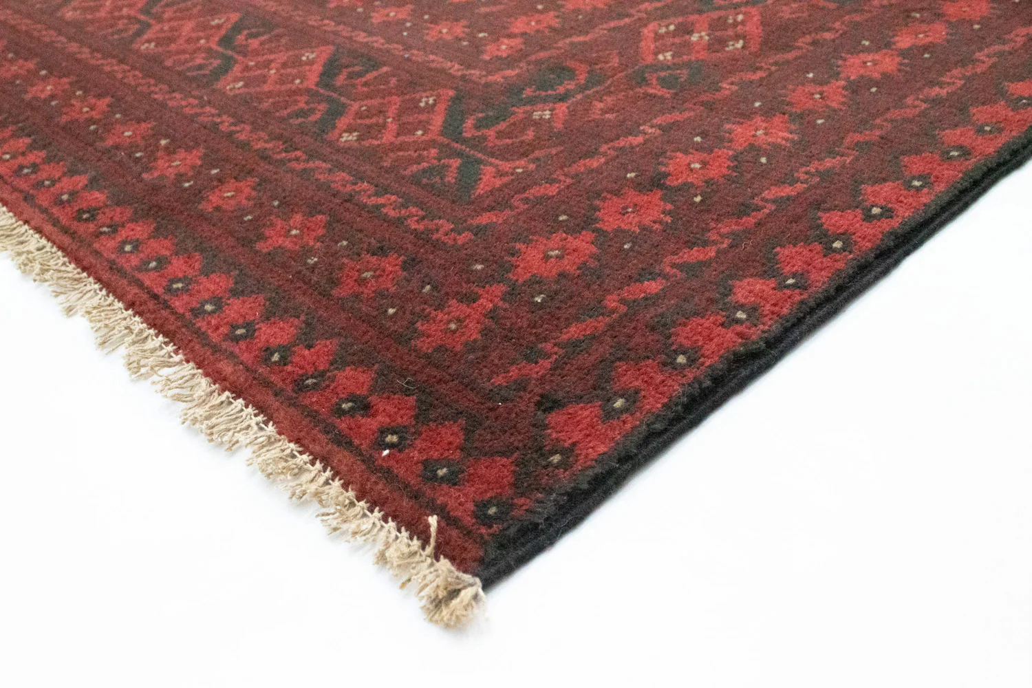 Afghan Teppich - Filpa 390 x 302 cm - dunkelrot - Image 2