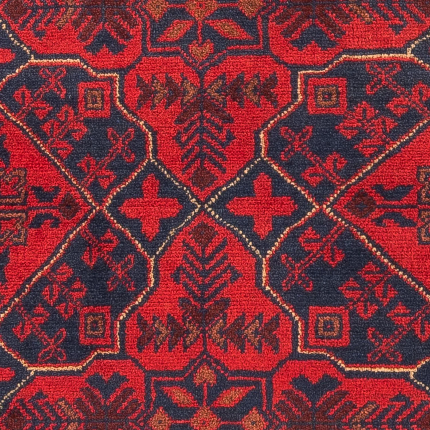 Afghan Teppich - Kunduz 125 x 78 cm - dunkelrot - Image 2