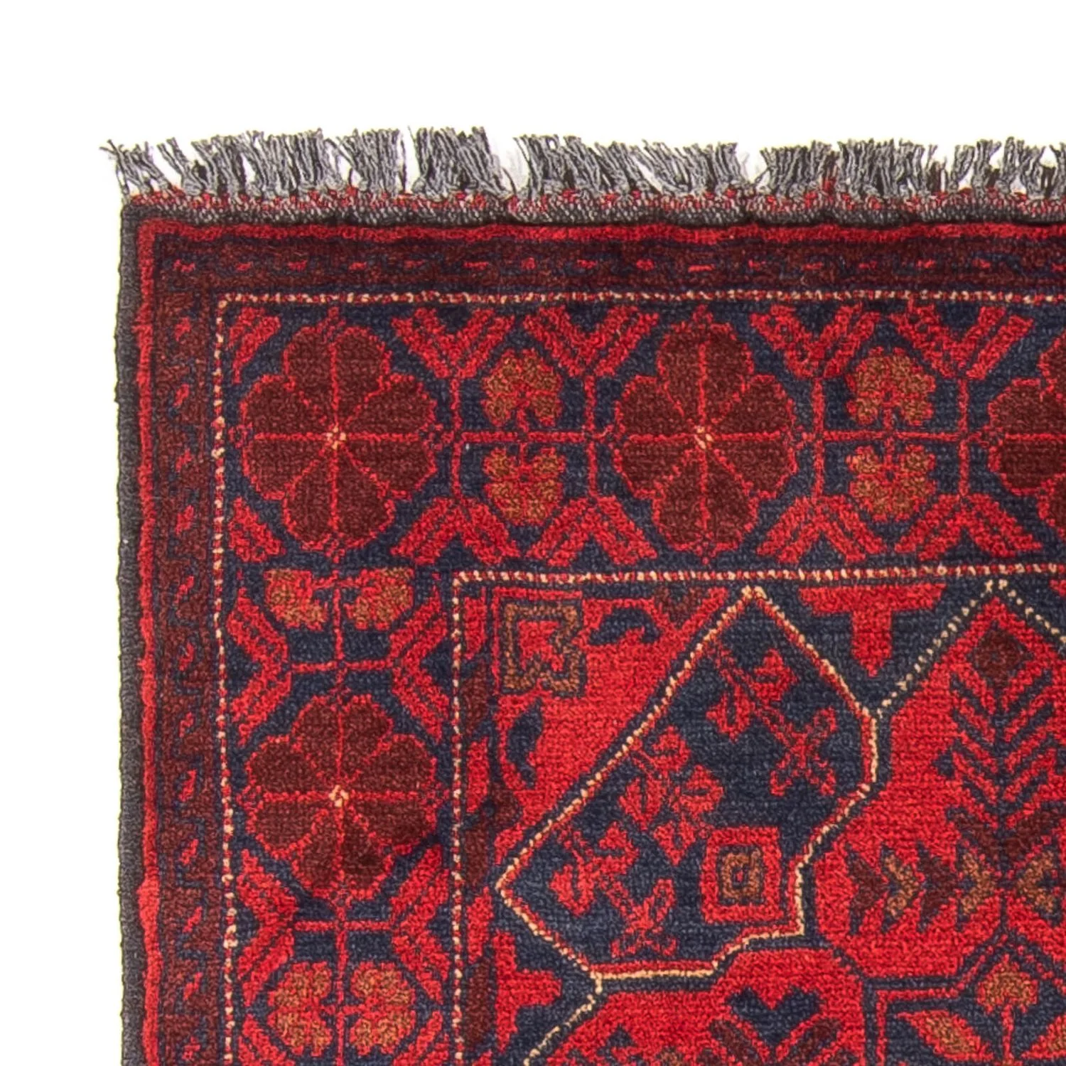 Afghan Teppich - Kunduz 125 x 78 cm - dunkelrot - Image 3