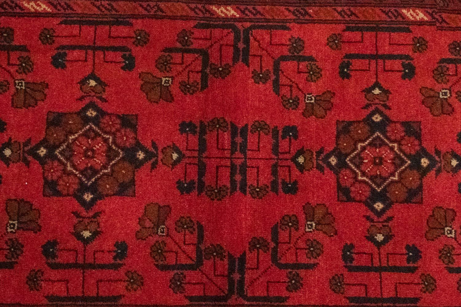 Afghan Teppich - Kunduz 150 x 100 cm - rot - Image 2
