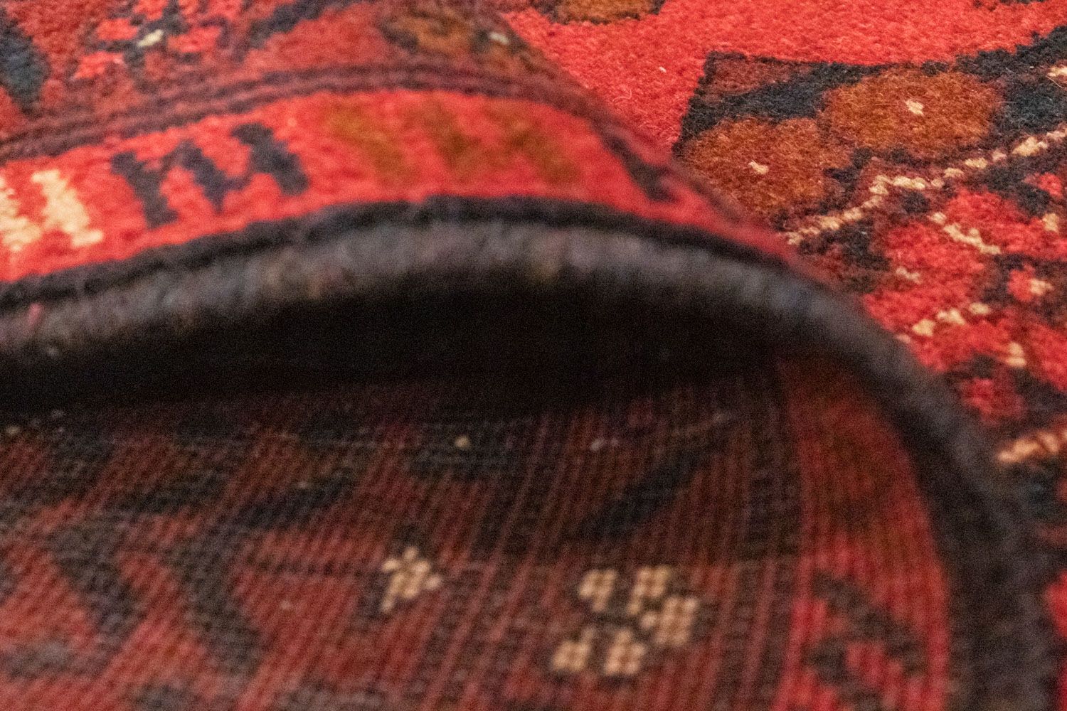 Afghan Teppich - Kunduz 150 x 100 cm - rot - Image 4