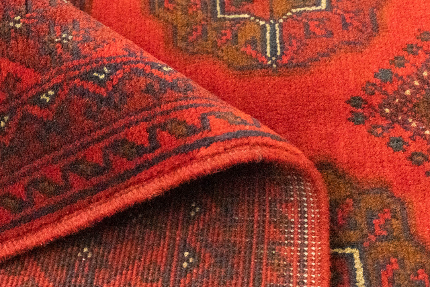 Afghan Teppich - Kunduz 151 x 102 cm - rot - Image 4