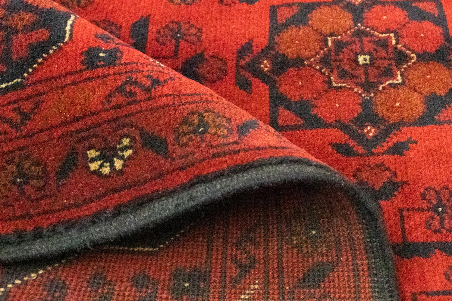 Afghan Teppich - Kunduz 156 x 105 cm - rot - Image 4