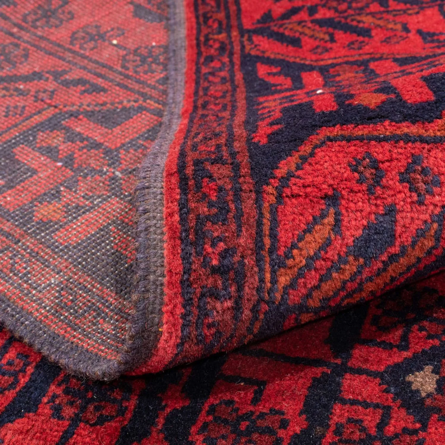 Afghan Teppich - Kunduz 186 x 126 cm - rot - Image 4