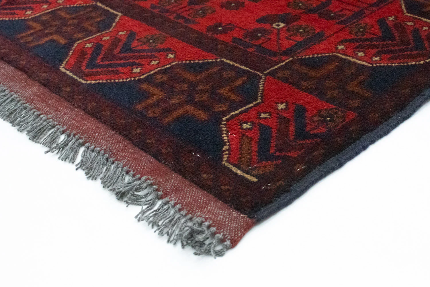 Afghan Teppich - Kunduz 191 x 121 cm - dunkelblau - Image 2