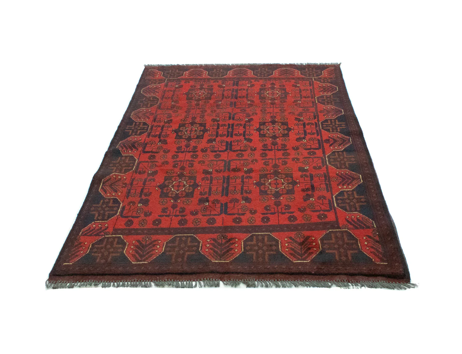 Afghan Teppich - Kunduz 191 x 121 cm - dunkelblau - Image 5