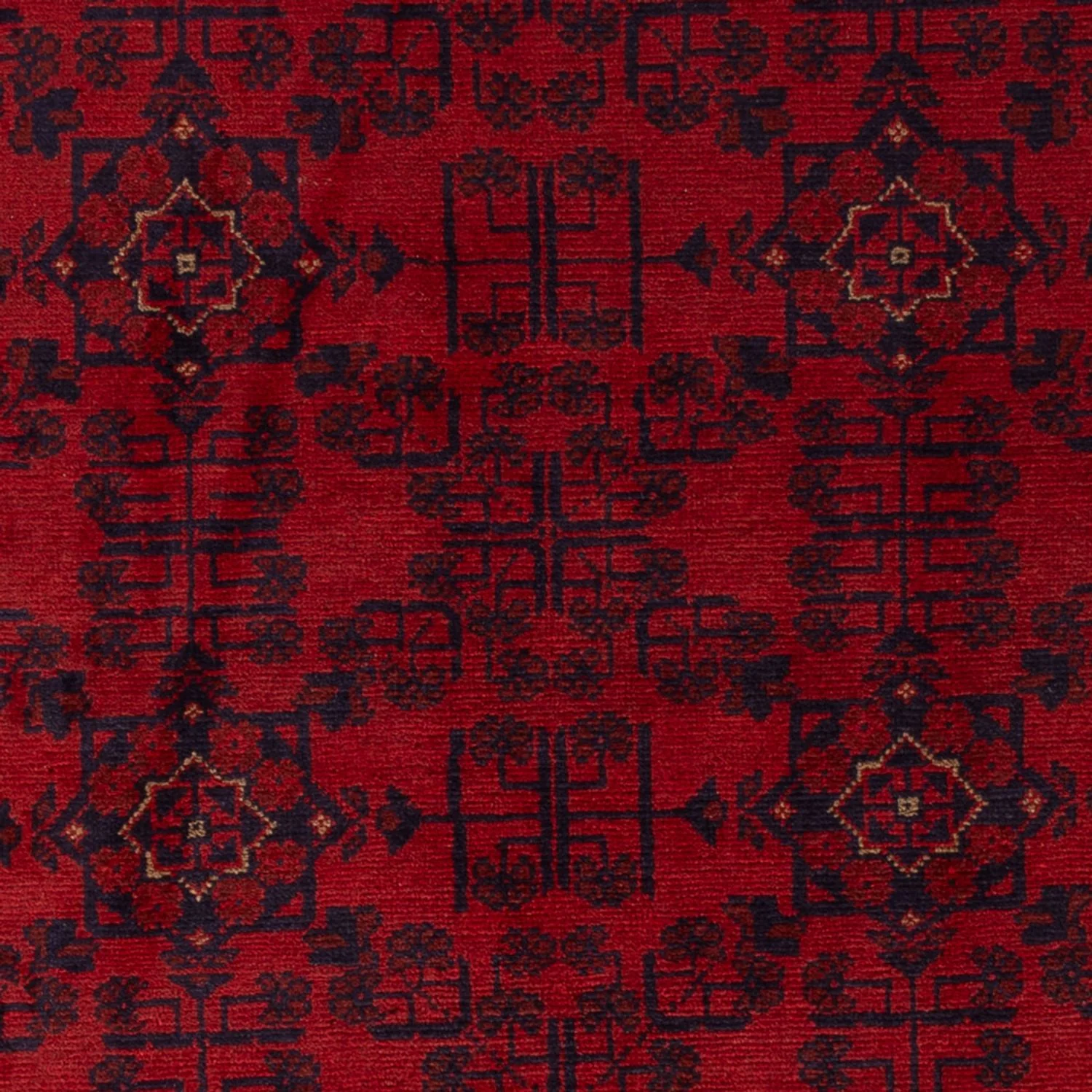 Afghan Teppich - Kunduz - 193 x 124 cm - dunkelrot - Image 2