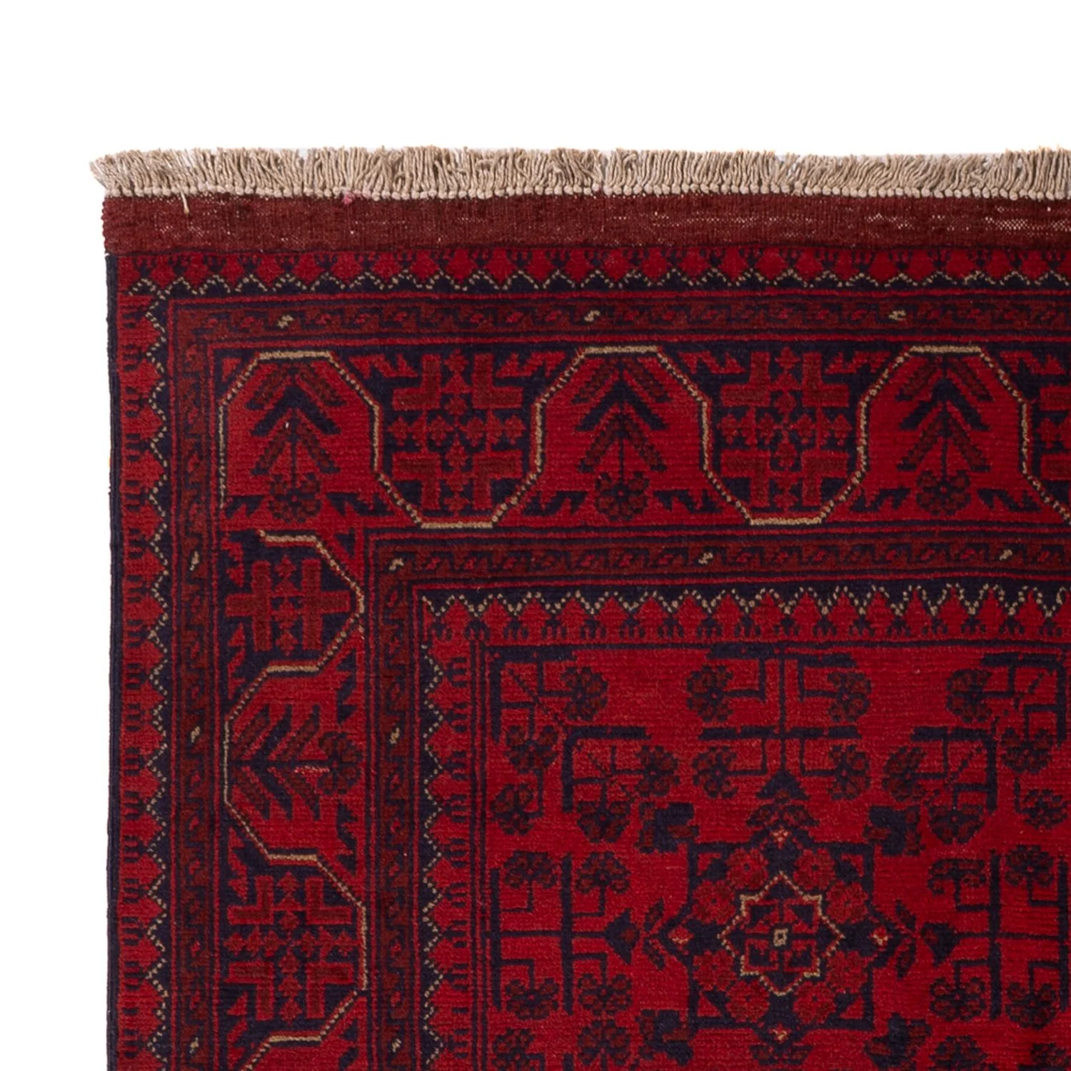 Afghan Teppich - Kunduz - 193 x 124 cm - dunkelrot - Image 3