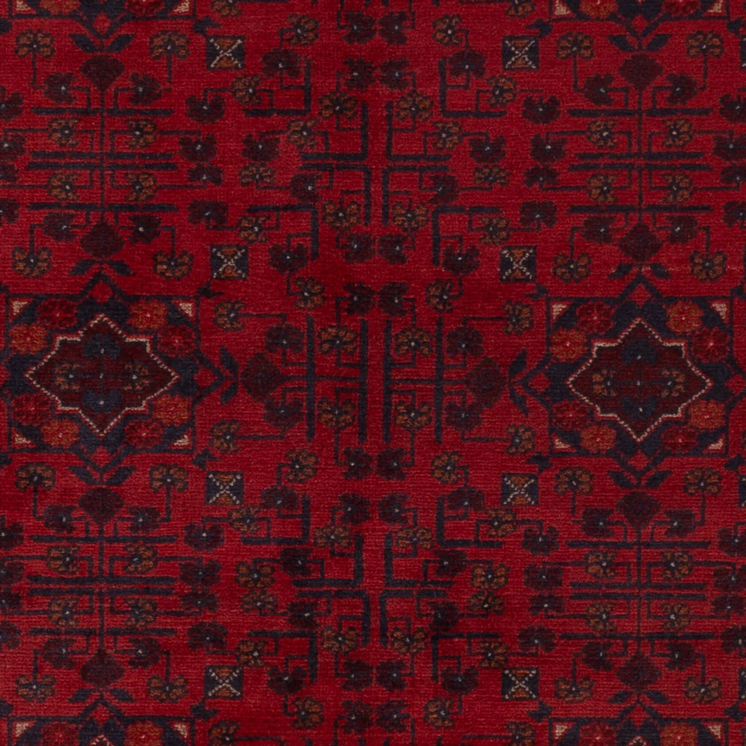 Afghan Teppich - Kunduz - 194 x 125 cm - rot - Image 2