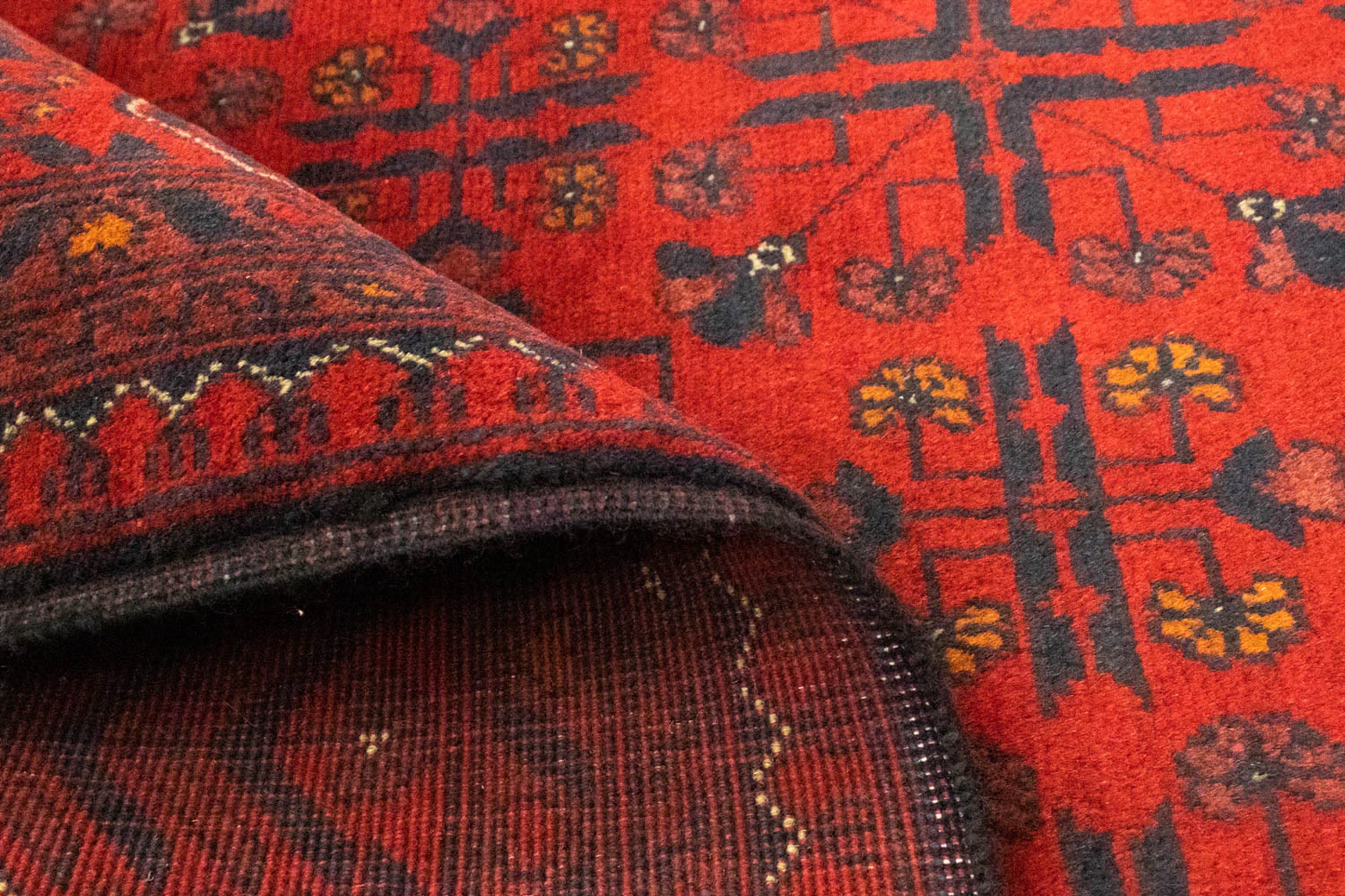 Afghan Teppich - Kunduz 194 x 147 cm - rot - Image 4