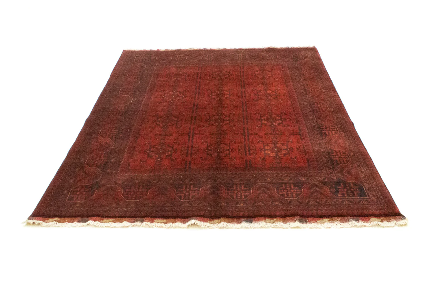 Afghan Teppich - Kunduz 194 x 147 cm - rot - Image 5