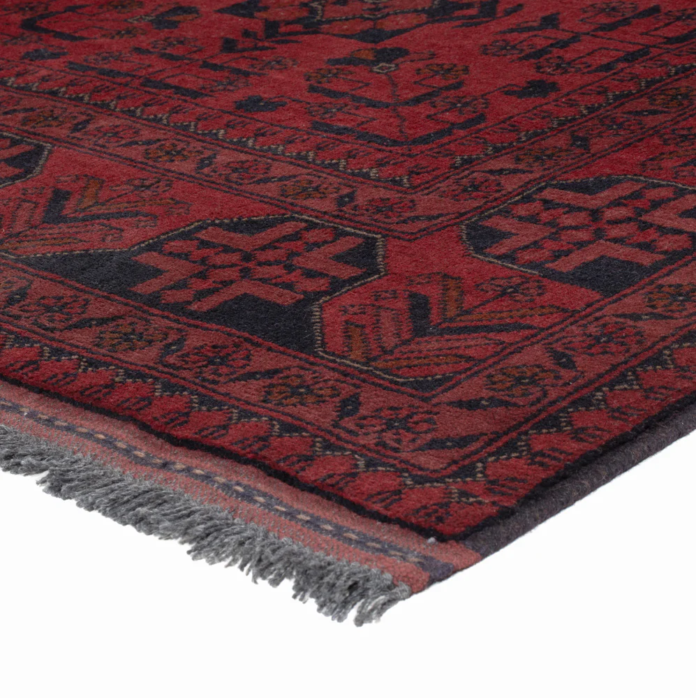 Afghan Teppich - Kunduz - 194 x 148 cm - rot - Image 4
