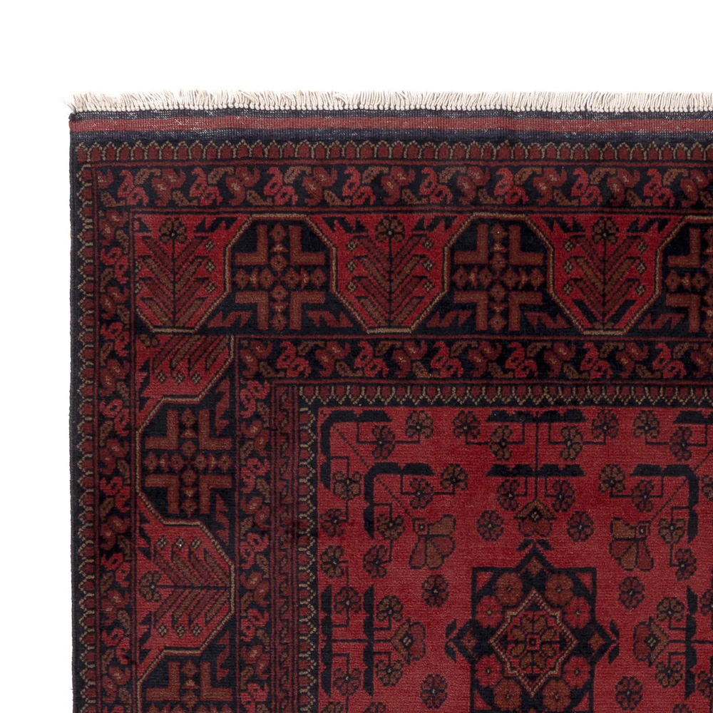Afghan Teppich - Kunduz - 195 x 150 cm - rot - Image 3