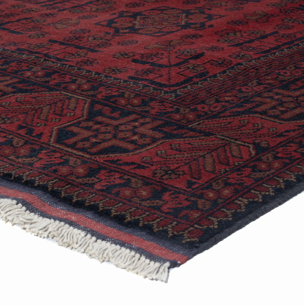 Afghan Teppich - Kunduz - 195 x 150 cm - rot - Image 4