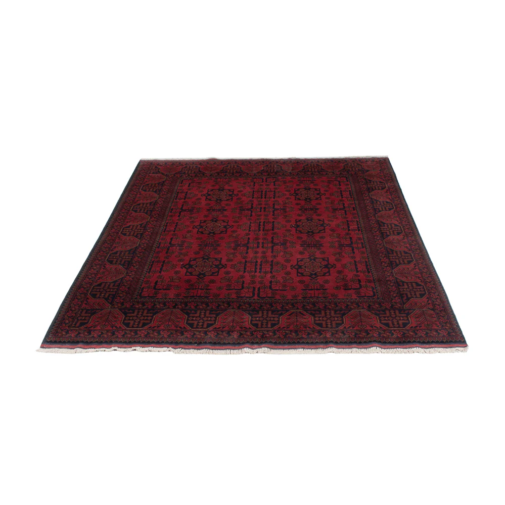 Afghan Teppich - Kunduz - 195 x 150 cm - rot - Image 6