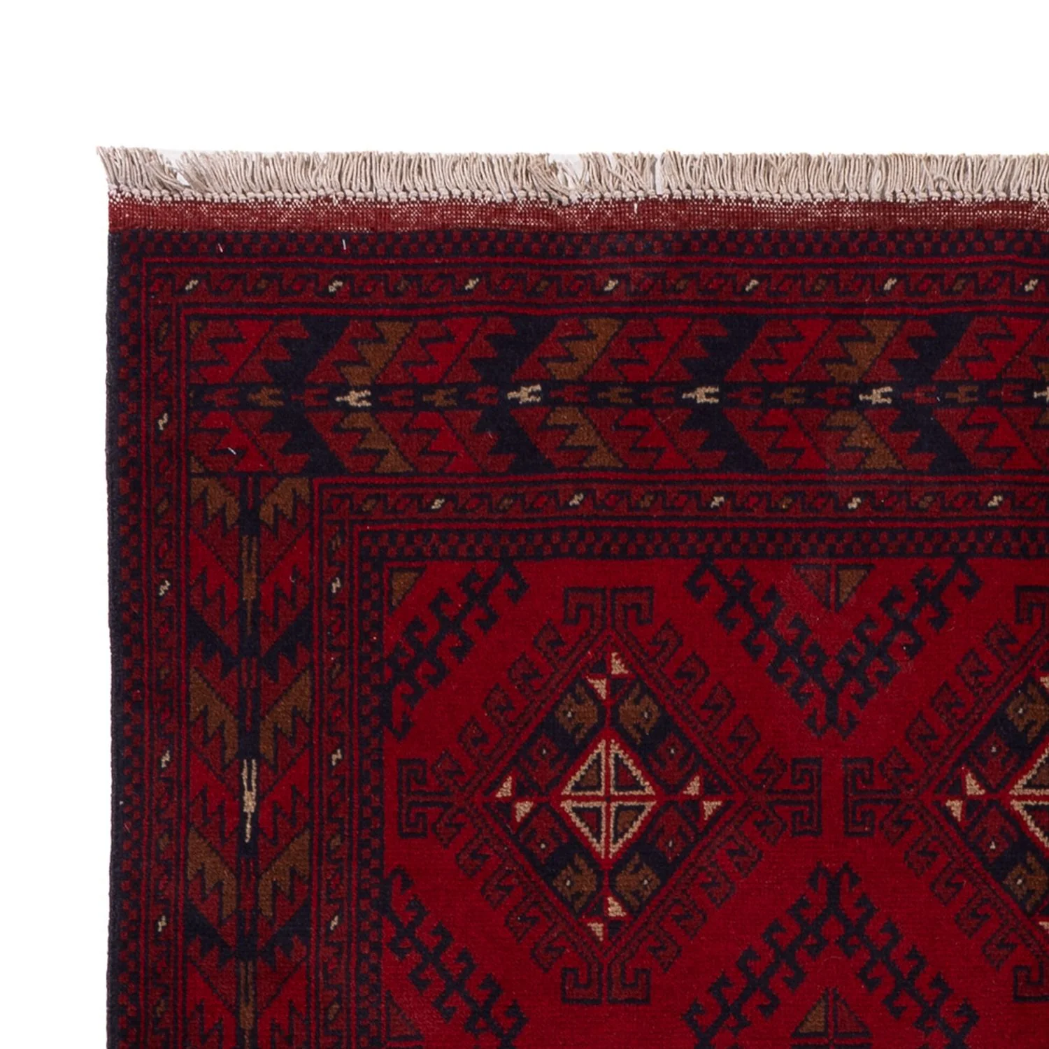 Afghan Teppich - Kunduz - 196 x 129 cm - dunkelrot - Image 3