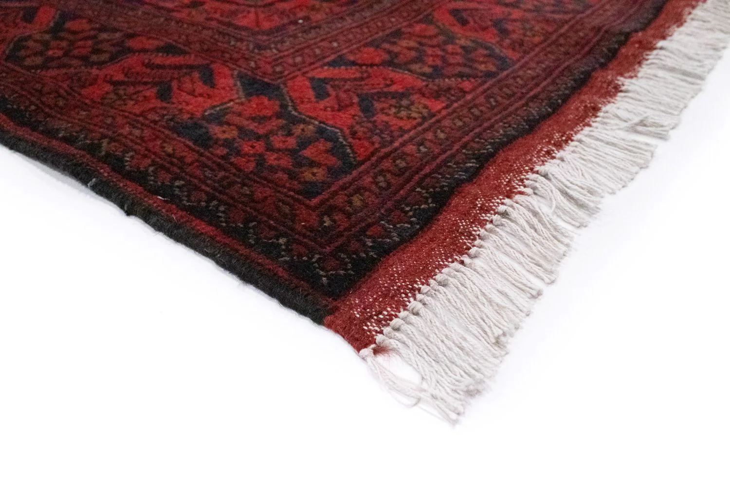Afghan Teppich - Kunduz 197 x 126 cm - rot - Image 3