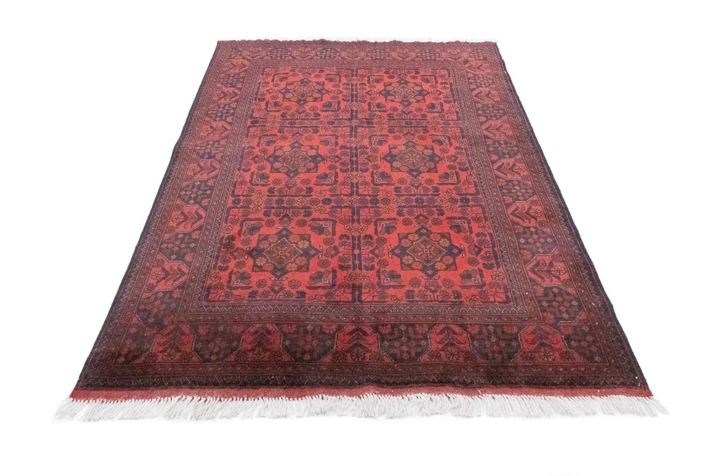 Afghan Teppich - Kunduz 197 x 126 cm - rot - Image 5