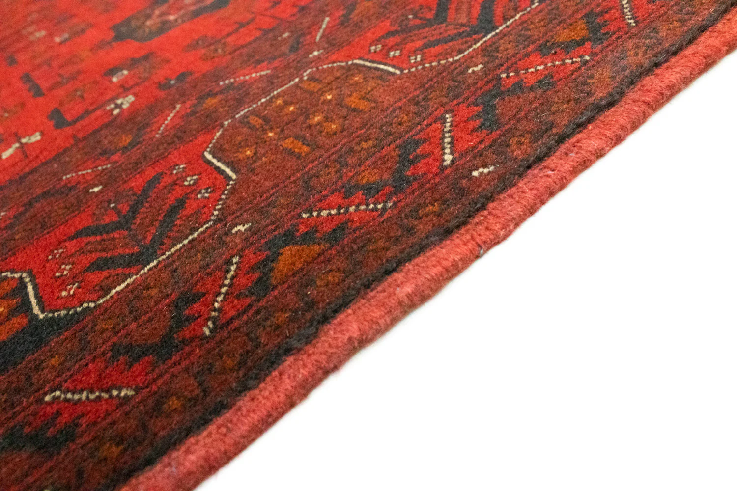 Afghan Teppich - Kunduz 197 x 149 cm - rot - Image 3