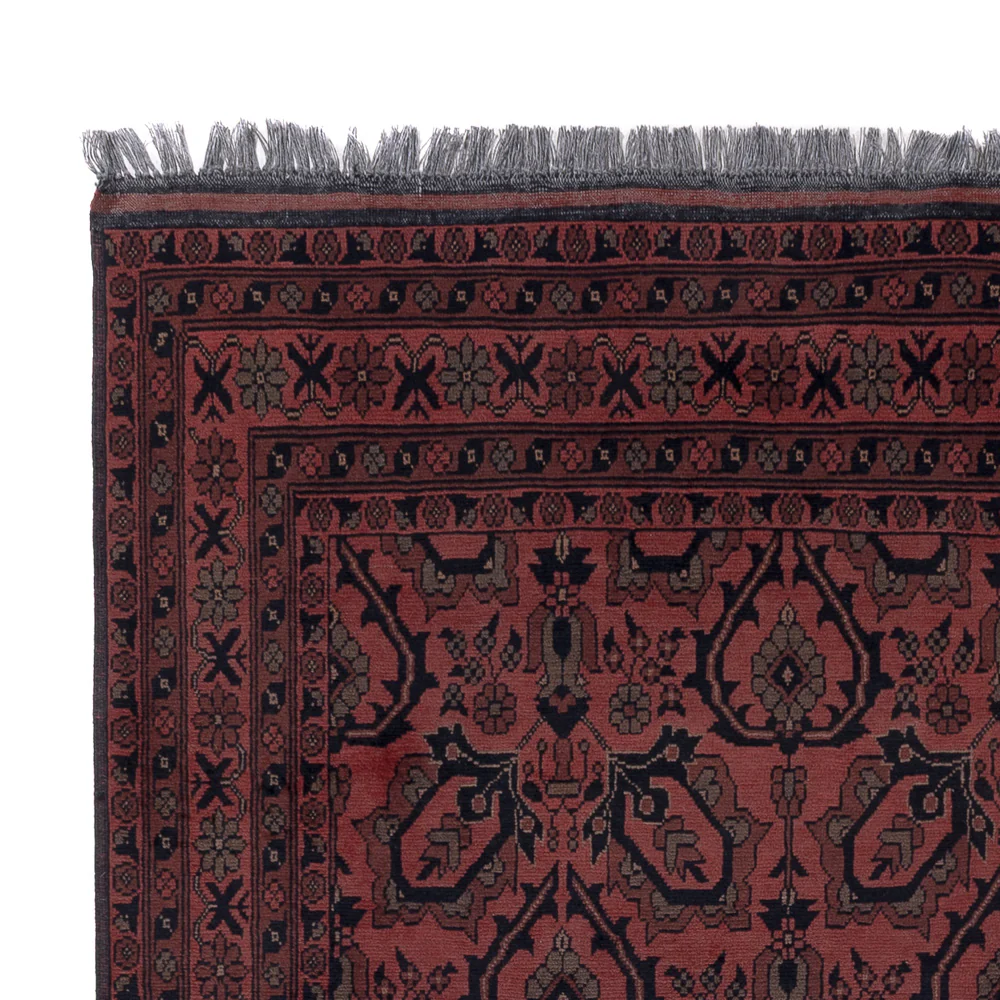 Afghan Teppich - Kunduz - 197 x 150 cm - rot - Image 3