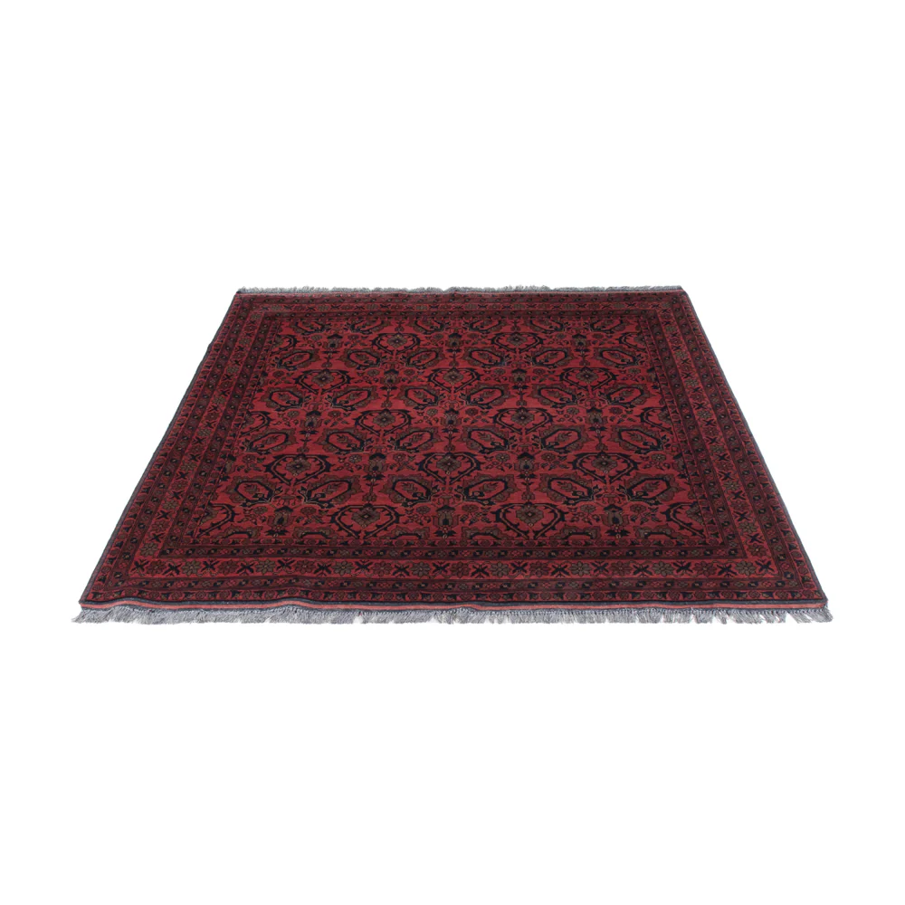 Afghan Teppich - Kunduz - 197 x 150 cm - rot - Image 6