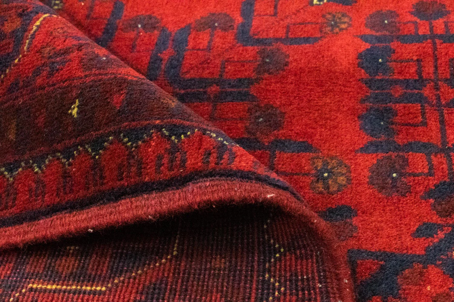 Afghan Teppich - Kunduz 197 x 151 cm - rot - Image 4