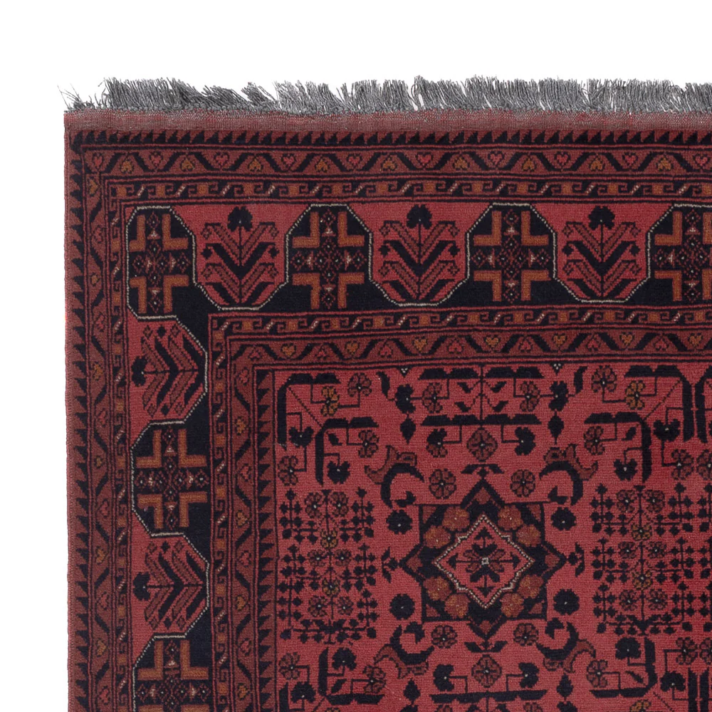 Afghan Teppich - Kunduz - 197 x 154 cm - rot - Image 3