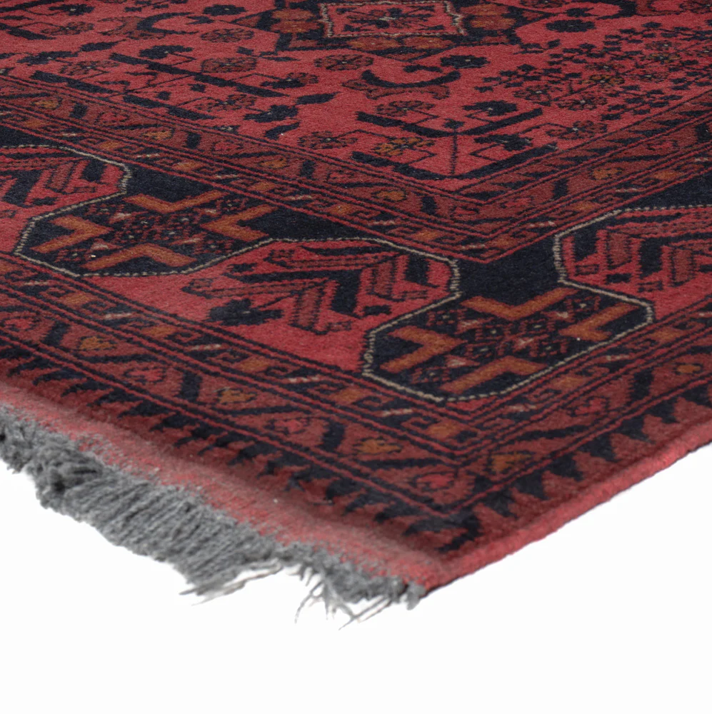 Afghan Teppich - Kunduz - 197 x 154 cm - rot - Image 4