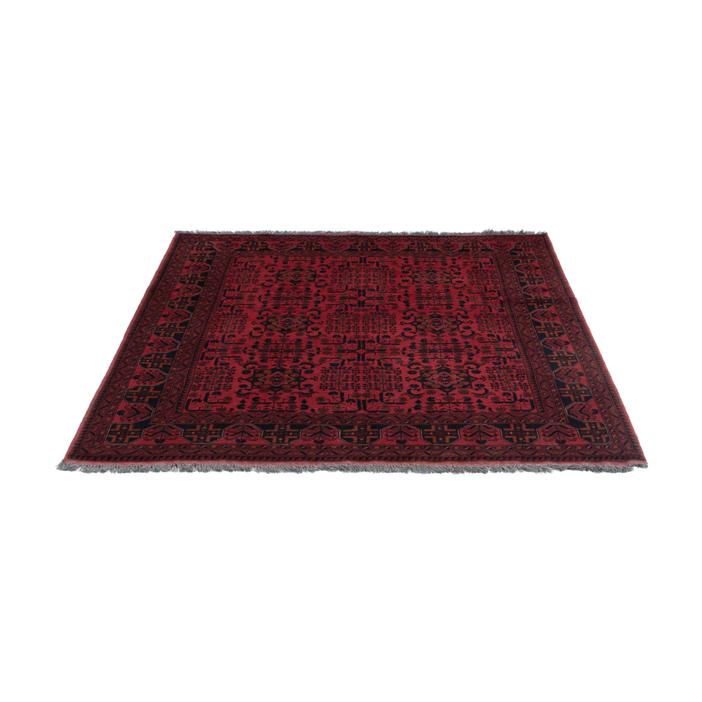 Afghan Teppich - Kunduz - 197 x 154 cm - rot - Image 6