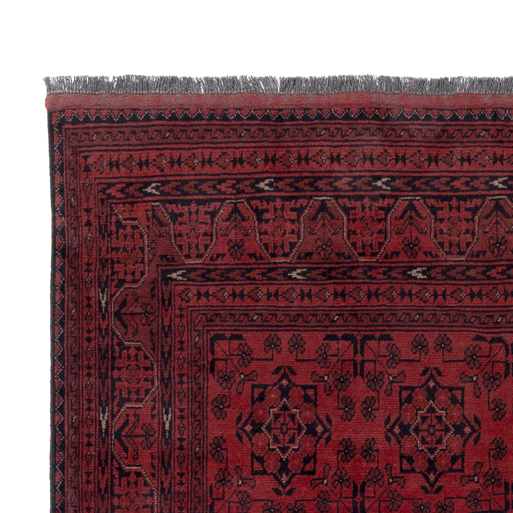 Afghan Teppich - Kunduz - 198 x 148 cm - rot - Image 3