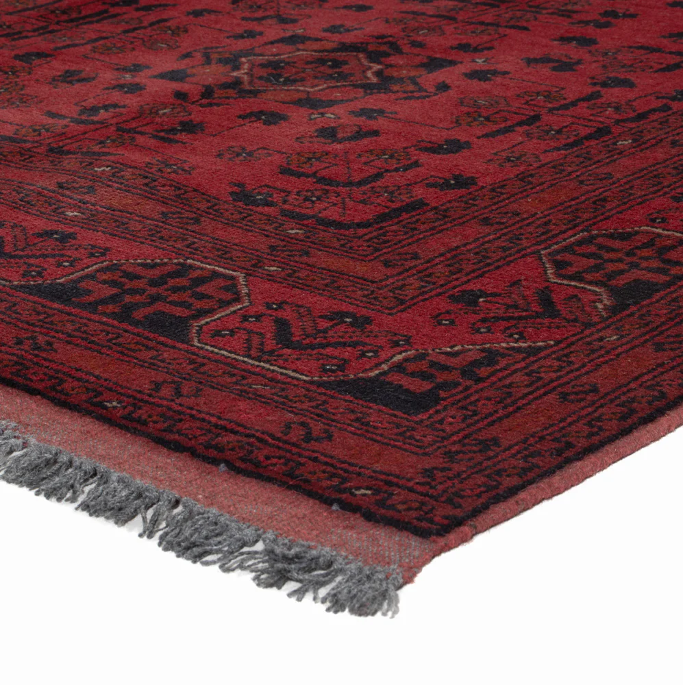 Afghan Teppich - Kunduz - 198 x 153 cm - rot - Image 4