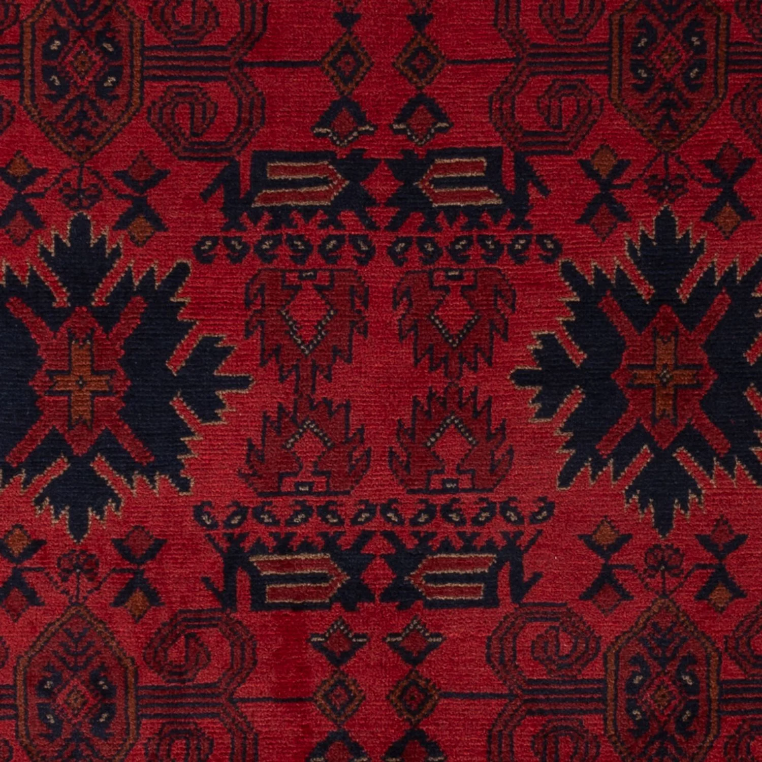 Afghan Teppich - Kunduz - 199 x 123 cm - dunkelrot - Image 2