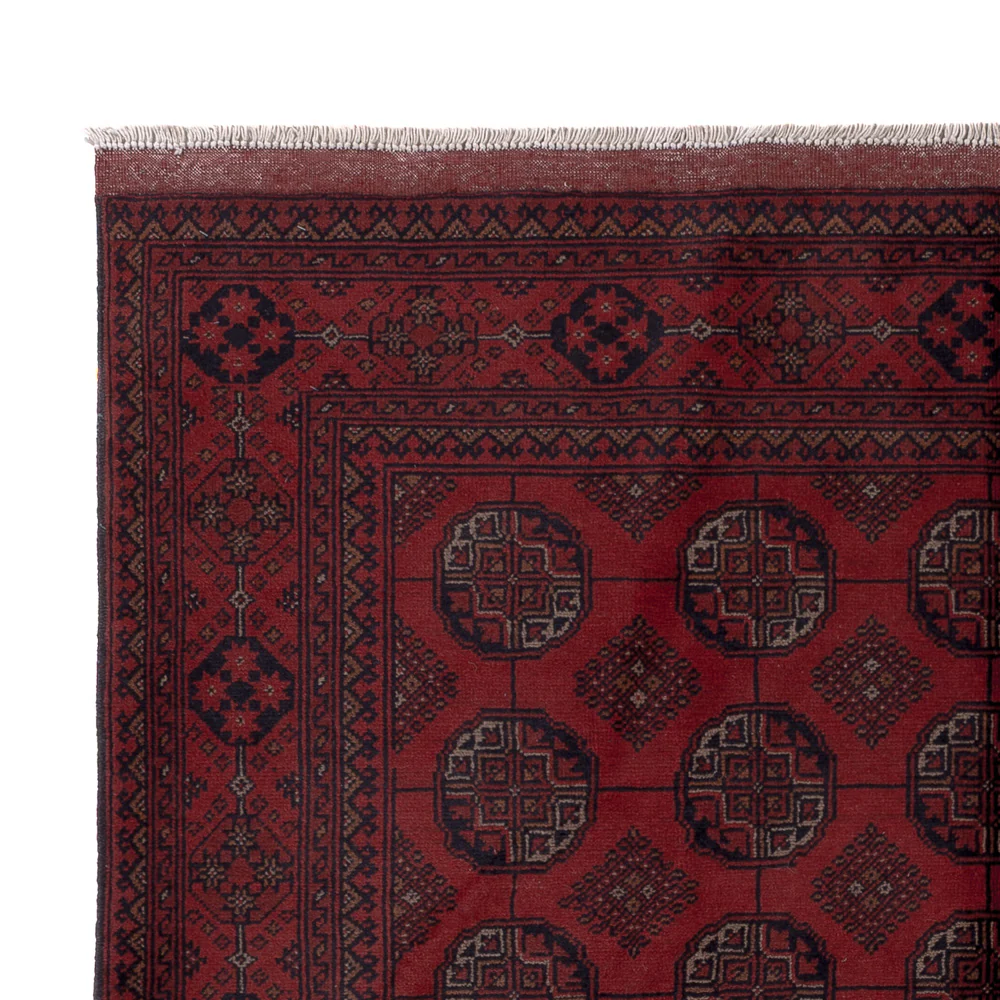 Afghan Teppich - Kunduz - 199 x 150 cm - rot - Image 3