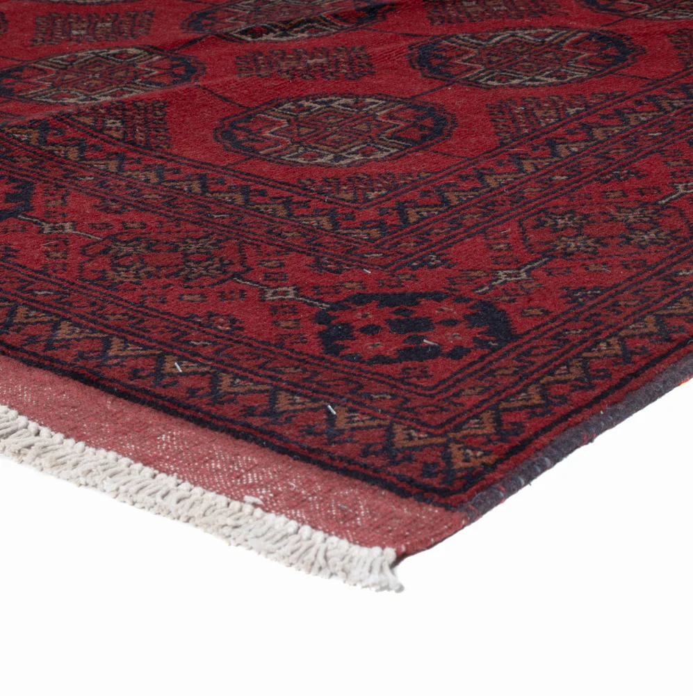 Afghan Teppich - Kunduz - 199 x 150 cm - rot - Image 4