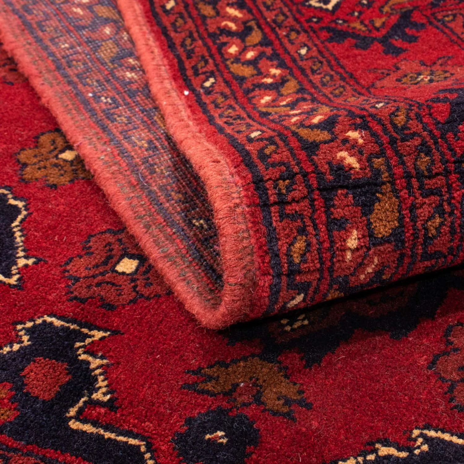 Afghan Teppich - Kunduz 200 x 120 cm - rot - Image 4