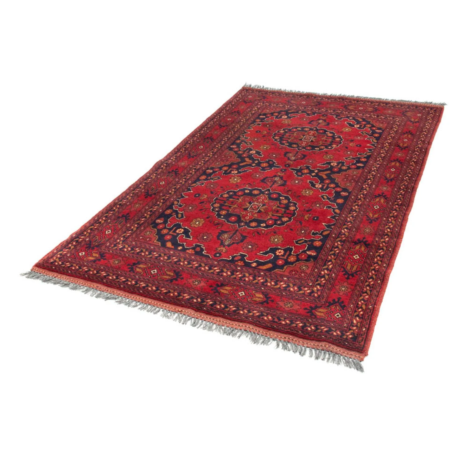 Afghan Teppich - Kunduz 200 x 120 cm - rot - Image 5