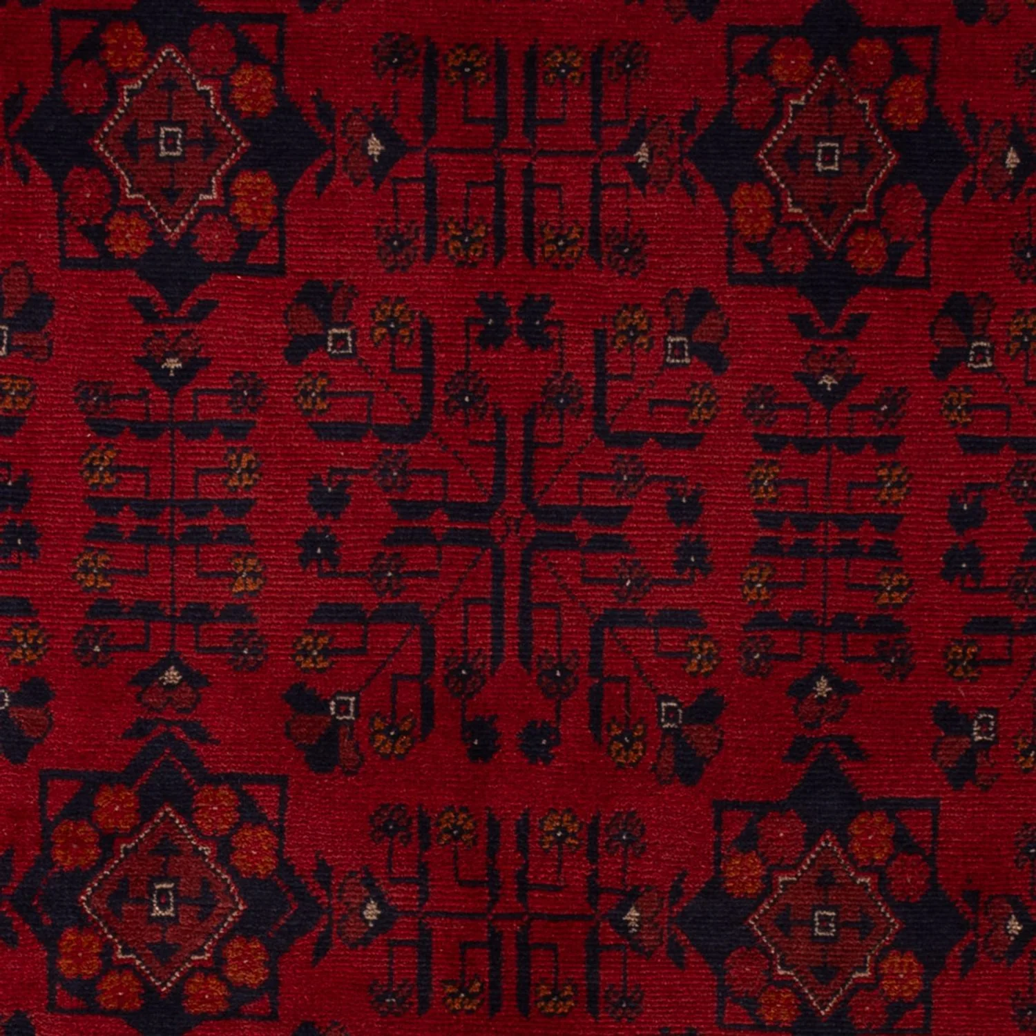 Afghan Teppich - Kunduz - 201 x 130 cm - dunkelrot - Image 2