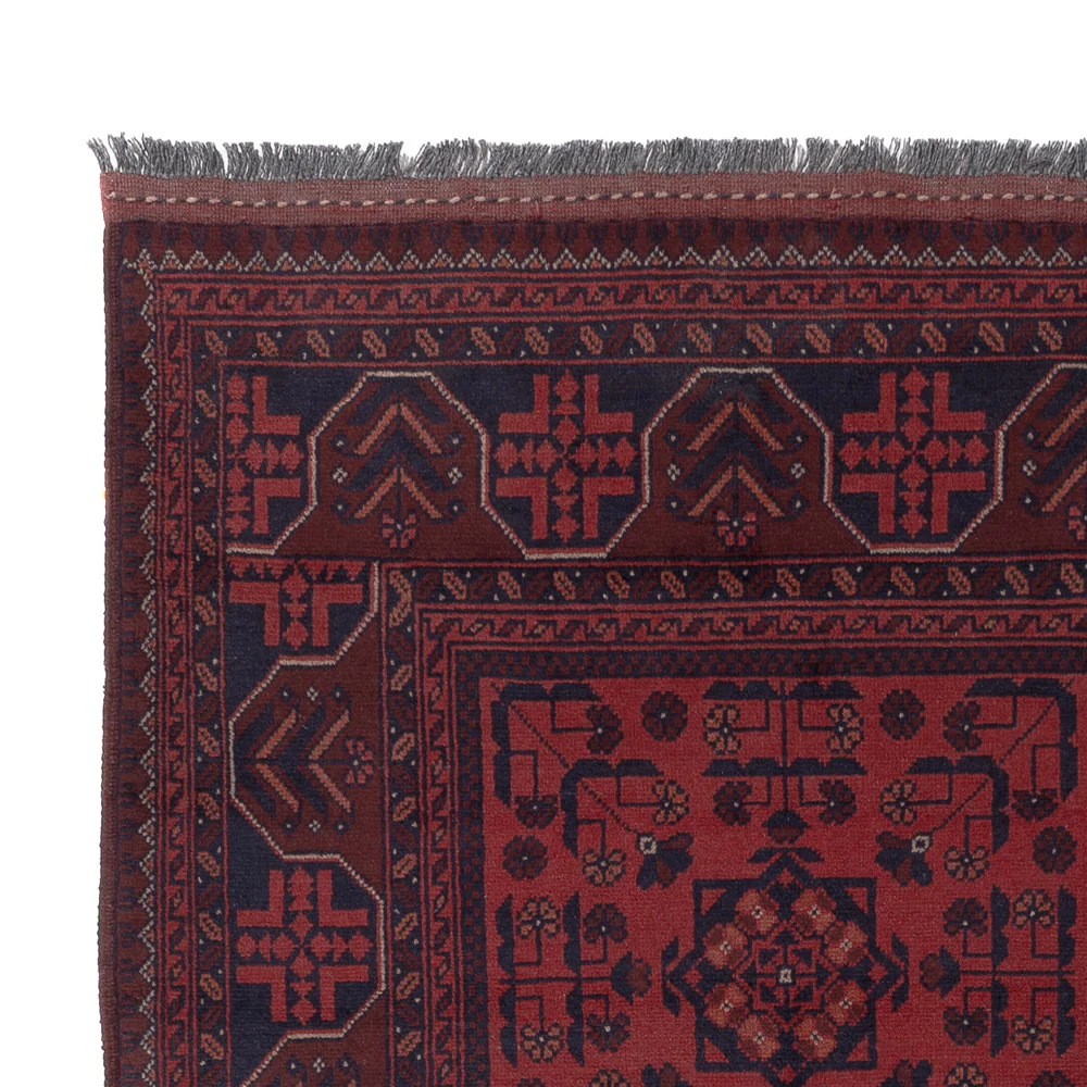 Afghan Teppich - Kunduz - 201 x 148 cm - rot - Image 3