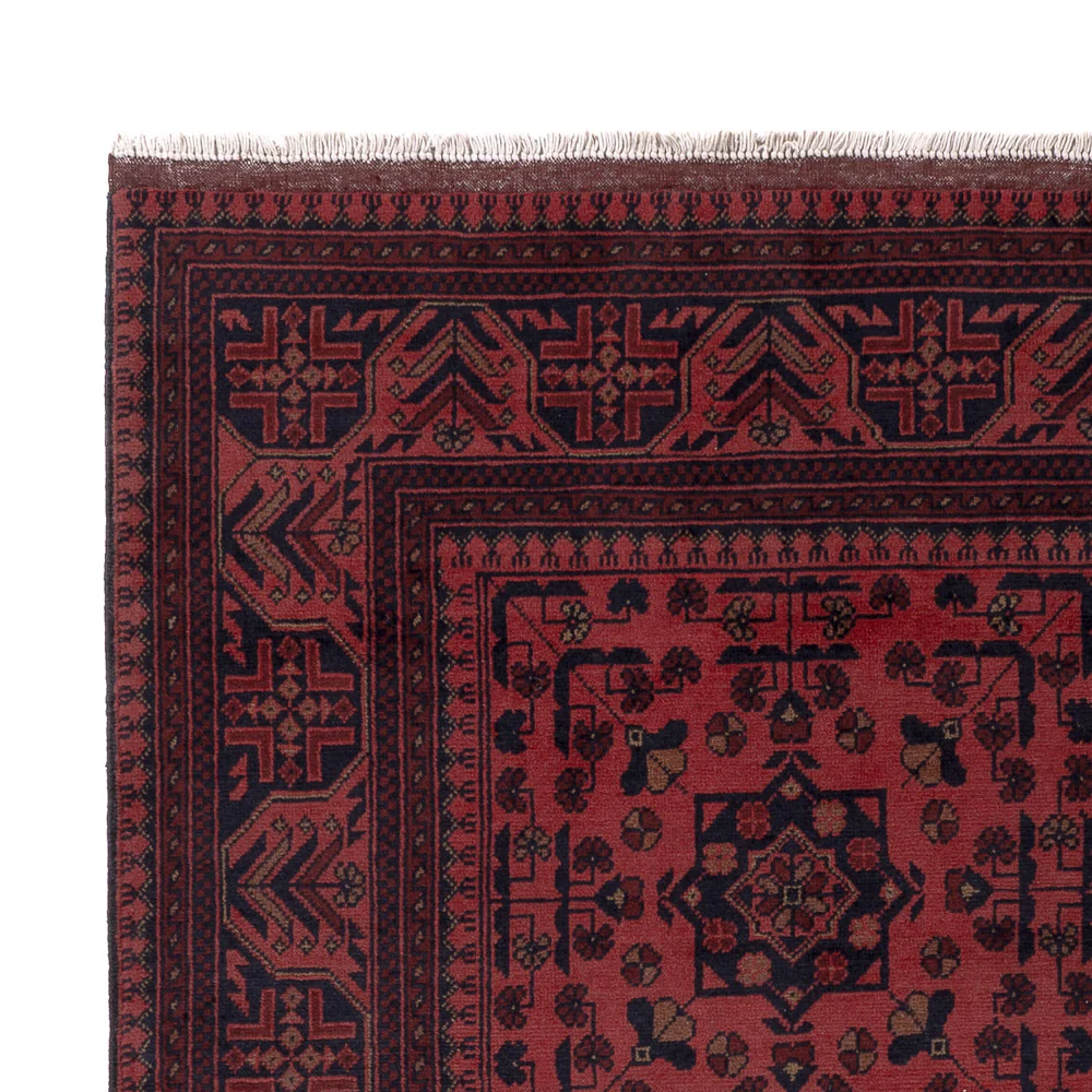 Afghan Teppich - Kunduz - 202 x 155 cm - rot - Image 3
