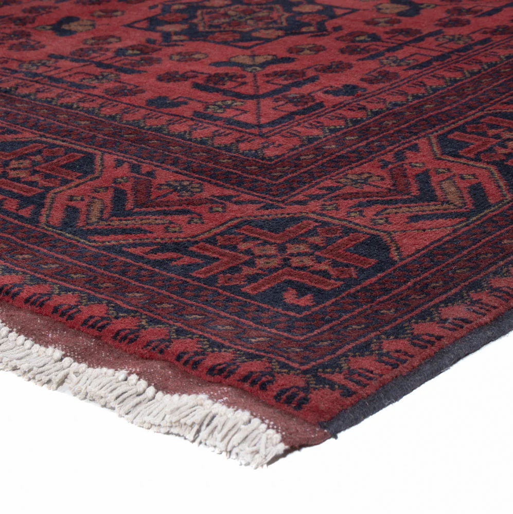 Afghan Teppich - Kunduz - 202 x 155 cm - rot - Image 4