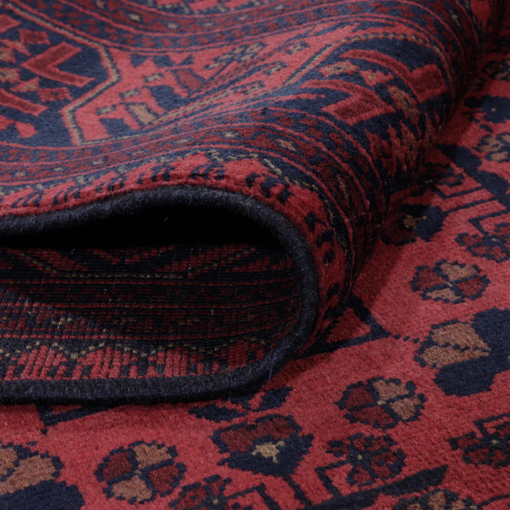Afghan Teppich - Kunduz - 202 x 155 cm - rot - Image 5