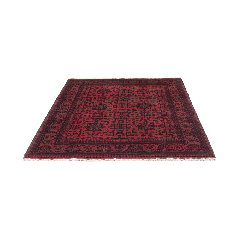 Afghan Teppich - Kunduz - 202 x 155 cm - rot - Image 6