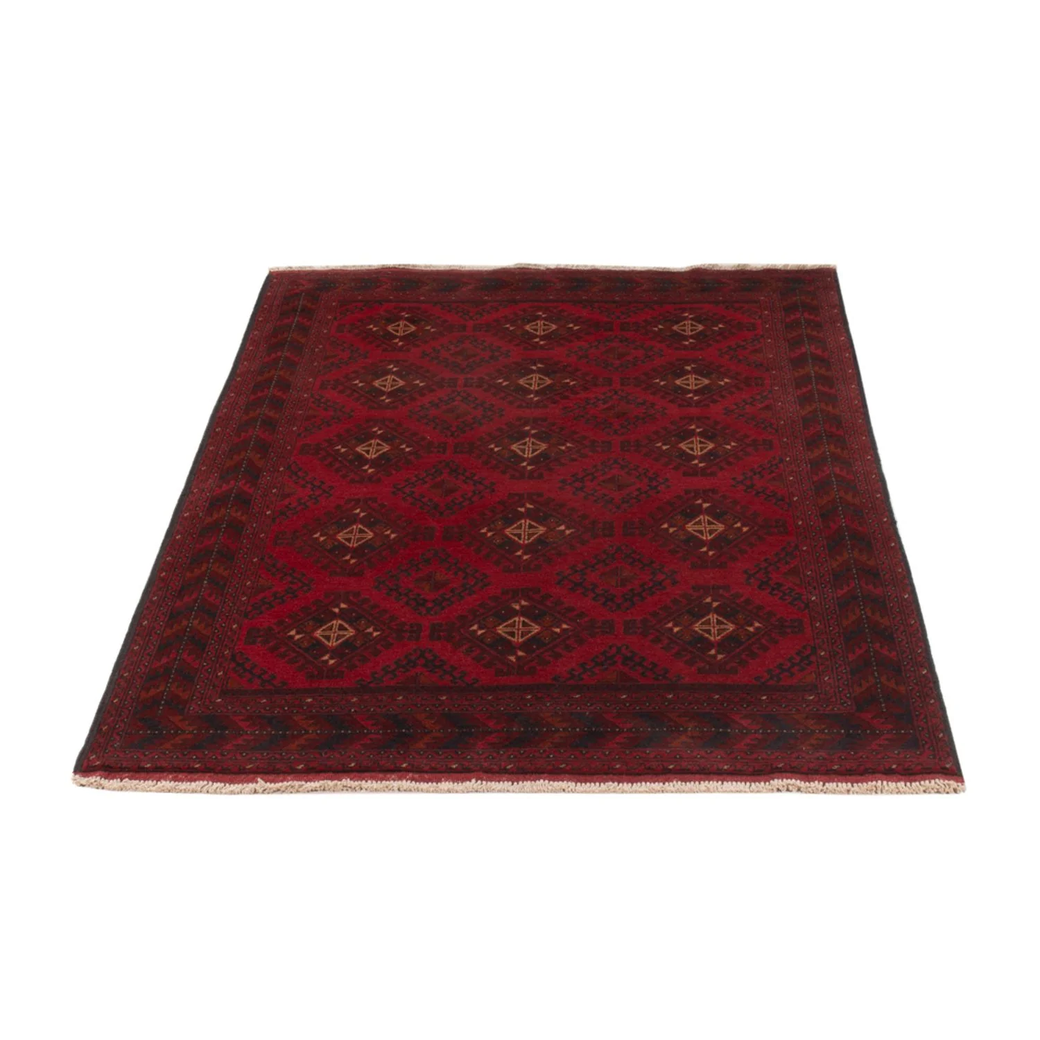 Afghan Teppich - Kunduz - 207 x 125 cm - rot - Image 5