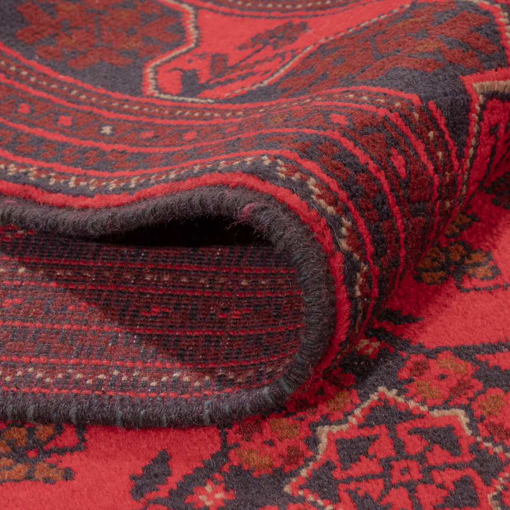 Afghan Teppich - Kunduz - 223 x 173 cm - rot - Image 5
